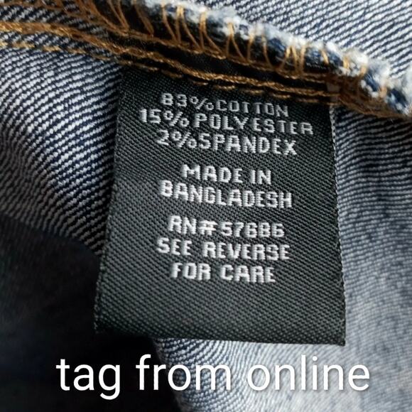 New Look dark blue denim crop vest - Picture 9 of 9